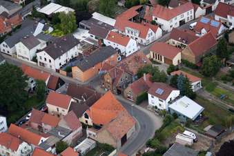 Vue d'oiseau de Quartier Bobenheim in Bobenheim-Roxheim dans le département Rhénanie-Palatinat, Allemagne