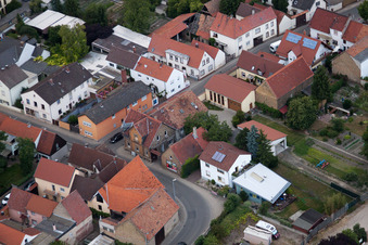 Quartier Bobenheim in Bobenheim-Roxheim dans le département Rhénanie-Palatinat, Allemagne vue du ciel