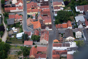Vue d'oiseau de Quartier Bobenheim in Bobenheim-Roxheim dans le département Rhénanie-Palatinat, Allemagne
