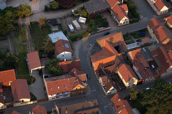 Quartier Bobenheim in Bobenheim-Roxheim dans le département Rhénanie-Palatinat, Allemagne vu d'un drone