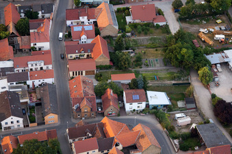 Quartier Bobenheim in Bobenheim-Roxheim dans le département Rhénanie-Palatinat, Allemagne d'en haut