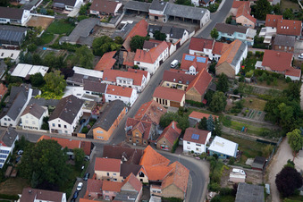 Quartier Bobenheim in Bobenheim-Roxheim dans le département Rhénanie-Palatinat, Allemagne vue d'en haut