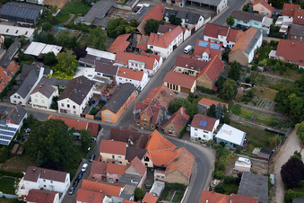 Quartier Bobenheim in Bobenheim-Roxheim dans le département Rhénanie-Palatinat, Allemagne depuis l'avion