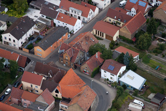 Quartier Bobenheim in Bobenheim-Roxheim dans le département Rhénanie-Palatinat, Allemagne vue du ciel
