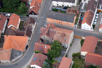 Quartier Bobenheim in Bobenheim-Roxheim dans le département Rhénanie-Palatinat, Allemagne vue d'en haut