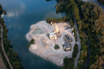 Vue aérienne de Willersinn GmbH à le quartier Roxheim in Bobenheim-Roxheim dans le département Rhénanie-Palatinat, Allemagne