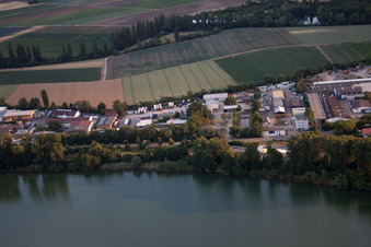 Photographie aérienne de Industriestr à le quartier Roxheim in Bobenheim-Roxheim dans le département Rhénanie-Palatinat, Allemagne