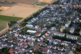Vue oblique de Quartier Roxheim in Bobenheim-Roxheim dans le département Rhénanie-Palatinat, Allemagne