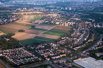 Frankenthal dans le département Rhénanie-Palatinat, Allemagne depuis l'avion