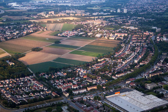 Frankenthal dans le département Rhénanie-Palatinat, Allemagne vue du ciel