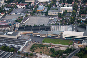 Vue aérienne de KBA FT Engineering à Frankenthal dans le département Rhénanie-Palatinat, Allemagne