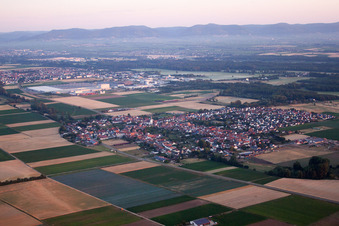 Photographie aérienne de Ottersheim à Ottersheim bei Landau dans le département Rhénanie-Palatinat, Allemagne