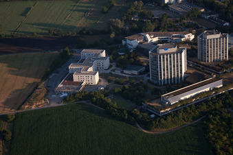 Quartier Oggersheim in Ludwigshafen am Rhein dans le département Rhénanie-Palatinat, Allemagne vue d'en haut