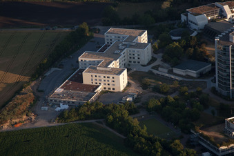 Quartier Oggersheim in Ludwigshafen am Rhein dans le département Rhénanie-Palatinat, Allemagne depuis l'avion
