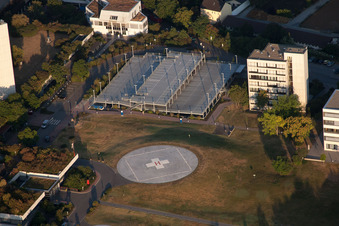 Quartier Oggersheim in Ludwigshafen am Rhein dans le département Rhénanie-Palatinat, Allemagne d'en haut