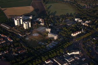 Quartier Oggersheim in Ludwigshafen am Rhein dans le département Rhénanie-Palatinat, Allemagne hors des airs