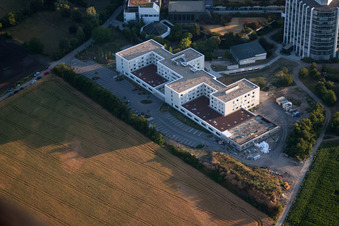 Quartier Oggersheim in Ludwigshafen am Rhein dans le département Rhénanie-Palatinat, Allemagne d'un drone