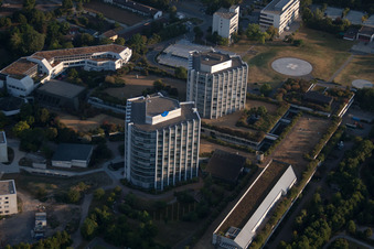 Vue aérienne de Quartier Oggersheim in Ludwigshafen am Rhein dans le département Rhénanie-Palatinat, Allemagne