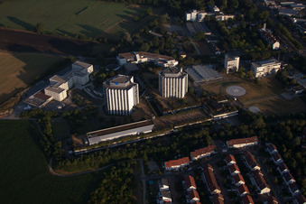 Clinique BG à le quartier Oggersheim in Ludwigshafen am Rhein dans le département Rhénanie-Palatinat, Allemagne hors des airs
