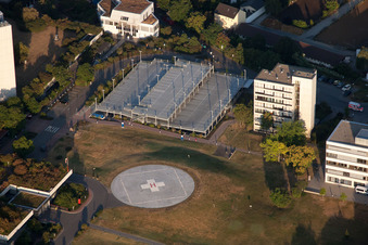 Vue d'oiseau de Clinique BG à le quartier Oggersheim in Ludwigshafen am Rhein dans le département Rhénanie-Palatinat, Allemagne