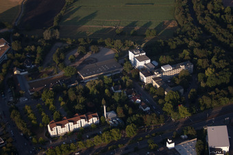 Quartier Oggersheim in Ludwigshafen am Rhein dans le département Rhénanie-Palatinat, Allemagne d'en haut