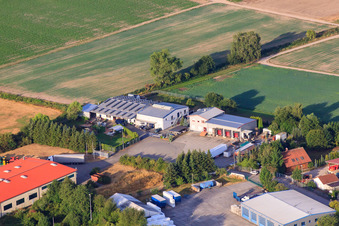 Vue aérienne de Roof Concept 2000 GmbH à Zeiskam dans le département Rhénanie-Palatinat, Allemagne