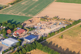 Pierres naturelles et transport Kohler à Zeiskam dans le département Rhénanie-Palatinat, Allemagne hors des airs