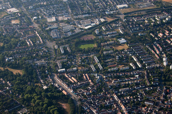 Quartier Daxlanden in Karlsruhe dans le département Bade-Wurtemberg, Allemagne vue d'en haut