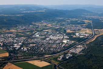 Enregistrement par drone de Ettlingen dans le département Bade-Wurtemberg, Allemagne