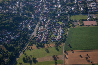 Quartier Palmbach in Karlsruhe dans le département Bade-Wurtemberg, Allemagne depuis l'avion