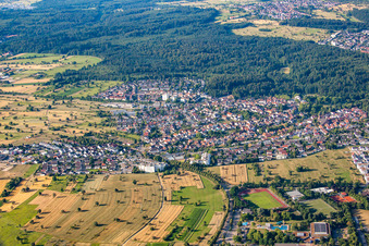 Vue aérienne de Quartier Busenbach in Waldbronn dans le département Bade-Wurtemberg, Allemagne