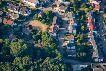 Vue oblique de Quartier Langensteinbach in Karlsbad dans le département Bade-Wurtemberg, Allemagne