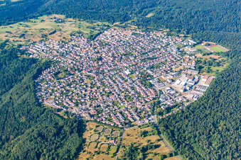 Photographie aérienne de Quartier Büchenbronn in Pforzheim dans le département Bade-Wurtemberg, Allemagne