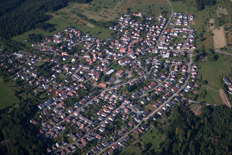 Vue aérienne de Quartier Hohenwart in Pforzheim dans le département Bade-Wurtemberg, Allemagne