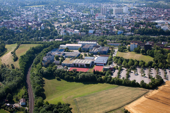 Vue aérienne de Hôpital à Leonberg dans le département Bade-Wurtemberg, Allemagne