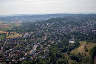 Vue aérienne de Rue Heinrich-Längerer à Leonberg dans le département Bade-Wurtemberg, Allemagne