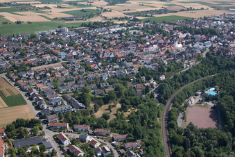 Vue oblique de Quartier Höfingen in Leonberg dans le département Bade-Wurtemberg, Allemagne