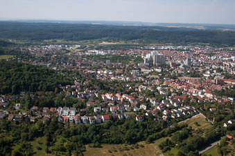 Vue d'oiseau de Leonberg dans le département Bade-Wurtemberg, Allemagne
