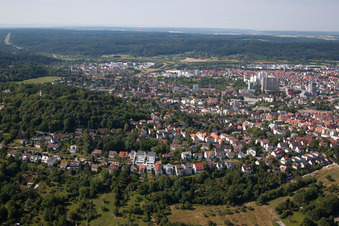 Leonberg dans le département Bade-Wurtemberg, Allemagne vue du ciel