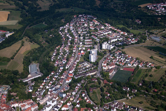Vue aérienne de Rue Heinrich-Längerer à Leonberg dans le département Bade-Wurtemberg, Allemagne
