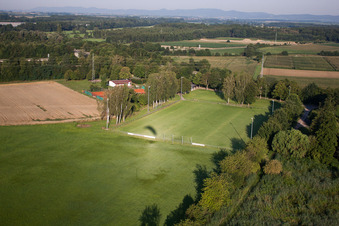 Photographie aérienne de Terrain de sport à Erlenbach bei Kandel dans le département Rhénanie-Palatinat, Allemagne