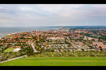 Vue aérienne de Feldweg et Haydnstr à le quartier Döse in Cuxhaven dans le département Basse-Saxe, Allemagne