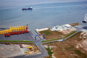 Cuxhaven dans le département Basse-Saxe, Allemagne d'en haut