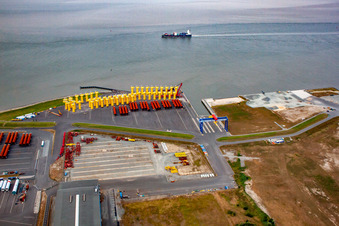 Cuxhaven dans le département Basse-Saxe, Allemagne hors des airs