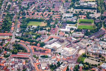 Vue aérienne de Segelckestr à Cuxhaven dans le département Basse-Saxe, Allemagne