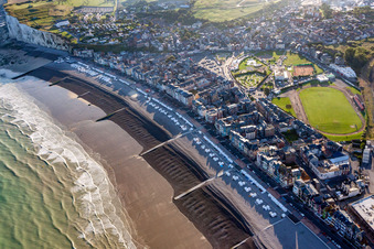 Vue oblique de Peste à Mers-les-Bains dans le département Somme, France