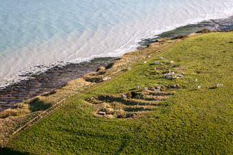 Vue oblique de Falaises à Saint-Quentin-la-Motte-Croix-au-Bailly dans le département Somme, France