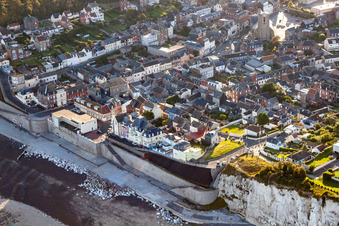 Ault dans le département Somme, France hors des airs