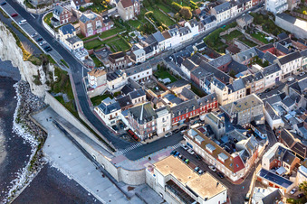 Ault dans le département Somme, France depuis l'avion