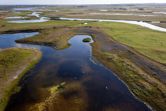Photographie aérienne de Hable d'Ault à Woignarue dans le département Somme, France